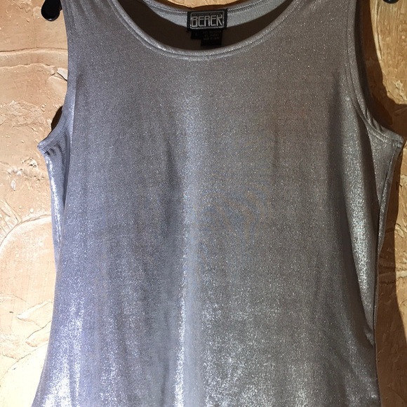 Berek Gray Silver Tank Top Shell Large - Picture 2 of 5